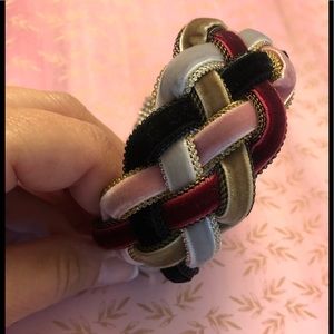 Velvet & Mesh Metal Braided BRACELET